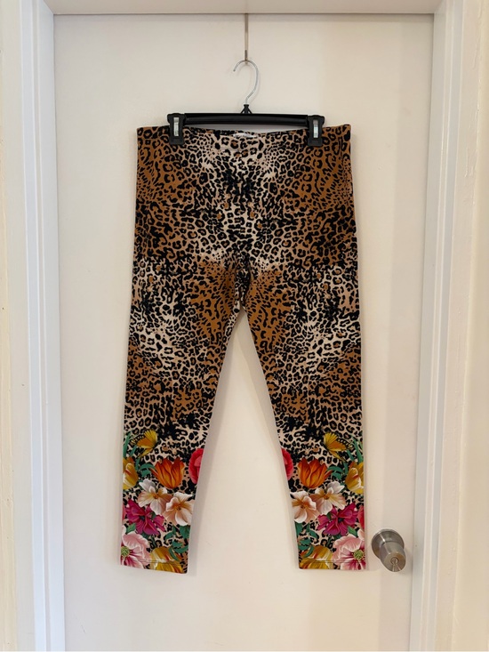 Johnny Was Pants - Johnny Was Leopard/Floral Leggings - Large